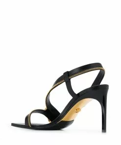 Versace safety pin stiletto sandals
