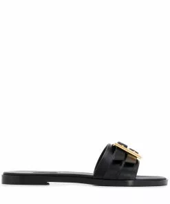 Versace Greca plaque sandals