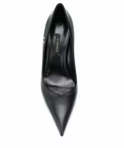 Versace logo print 80mm pumps