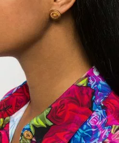Versace Medusa circular earrings
