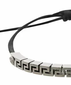 Versace Greca drawstring bracelet