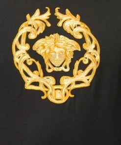 Versace Medusa crest embroidered T-shirt