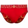 Versace printed two-tone briefs