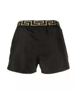 Versace Greca logo swim shorts