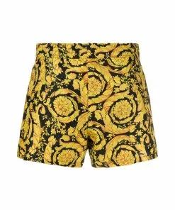 Versace Barocco-print swim shorts