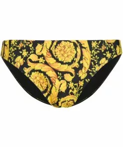Versace Barocco print swimming trunks