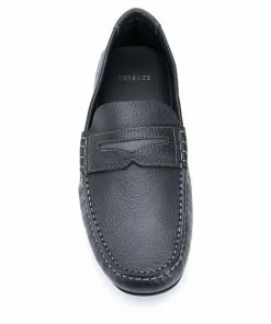 Versace embroidered Medusa loafers