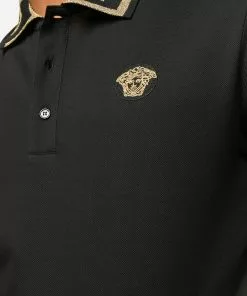 Versace Greca collar polo shirt