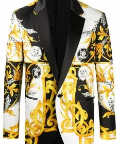 Versace Barocco Acanthus print blazer