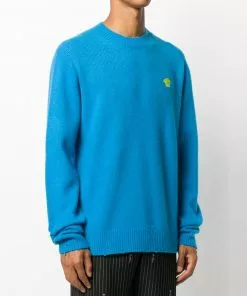 Versace Medusa Head embroidered jumper