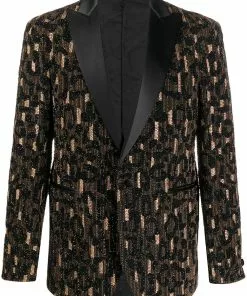 Versace bead embellished blazer