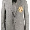 Versace Medusa patch checked blazer