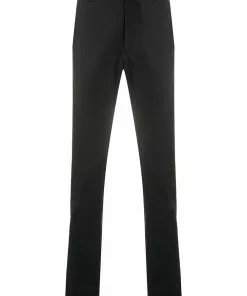 Versace logo tab tailored trousers