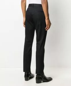Versace logo tab tailored trousers