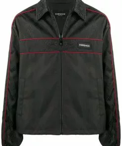 Versace logo patch jacket