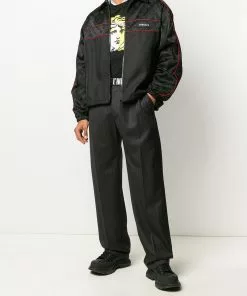 Versace logo patch jacket