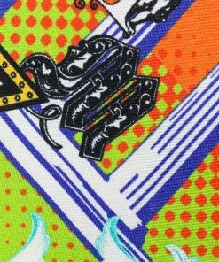 Versace abstract print silk tie