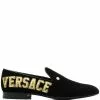 Versace Logo embroidered slipper 2 Versace logo embroidered slipper