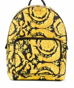 Versace Barocco-print backpack