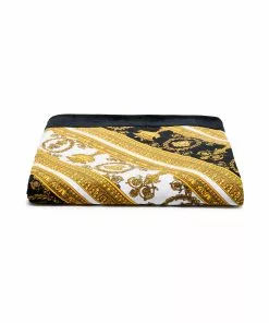 Versace baroque-print beach towel