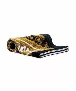 Versace baroque-print beach towel