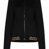 Versace Baroque print lined hoodie