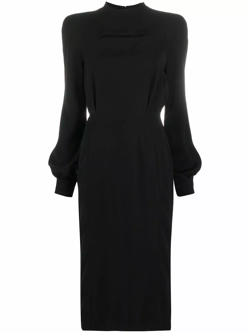 Versace Fit and flare keyhole slit dress 3 Versace fit-and-flare keyhole slit dress