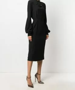 Versace Fit and flare keyhole slit dress 11 Versace fit-and-flare keyhole slit dress