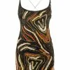 Versace Virtus Animalier embroidered mini dress