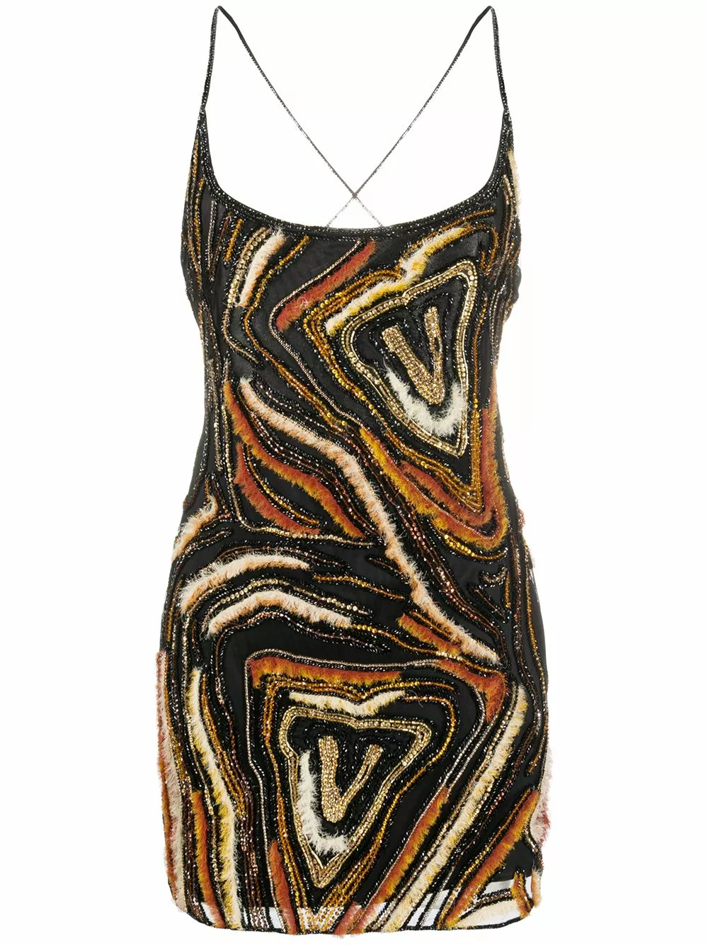 Versace Virtus Animalier embroidered mini dress 3 Versace Virtus Animalier embroidered mini dress