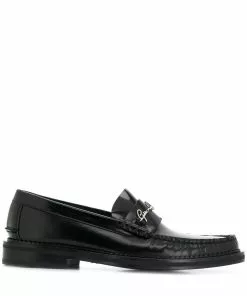 Versace logo signature loafers