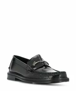 Versace logo signature loafers