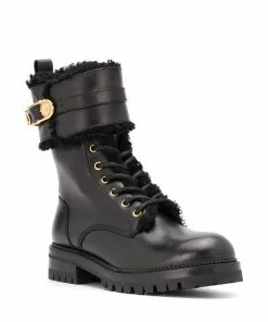Versace Safety-Pin detail 40mm hiking boots