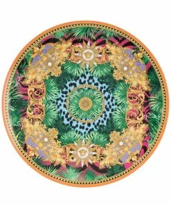 Versace baroque leaf print plate