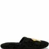 Versace Medusa terricloth slippers