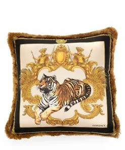 Versace Barocco tiger cushion