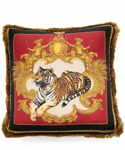Versace Barocco tiger cushion
