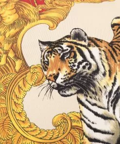 Versace Barocco tiger cushion