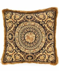 Versace Barocco-print cushion