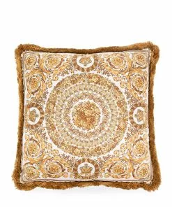 Versace Barocco-print cushion
