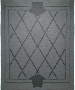 Versace Medusa silhouette throw blanket