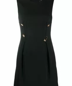 Versace safety pin detail mini dress