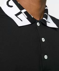 Versace jacquard logo collar polo shirt