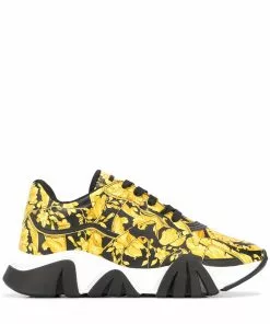 Versace Squalo Barocco-print sneakers