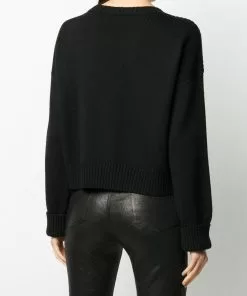 Versace wool-knit logo jumper