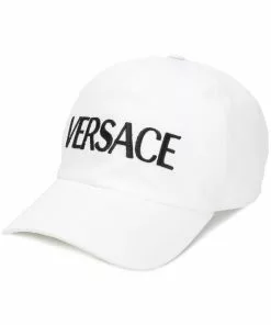 Versace embroidered logo baseball cap