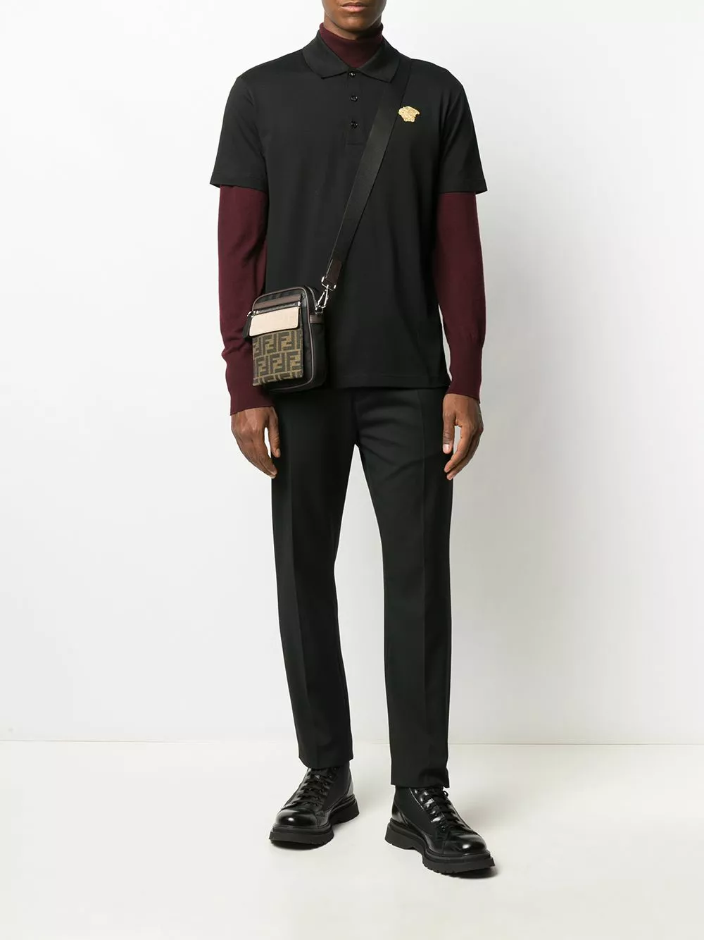 Versace Medusa motif polo shirt 4 Versace Medusa motif polo shirt