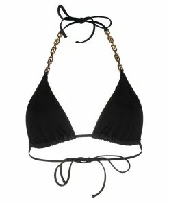 Versace Greca strap bikini top
