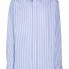 Versace Pinstripe button front shirt 1 Versace pinstripe button-front shirt
