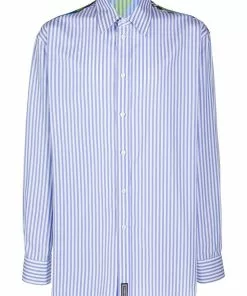 Versace pinstripe button-front shirt